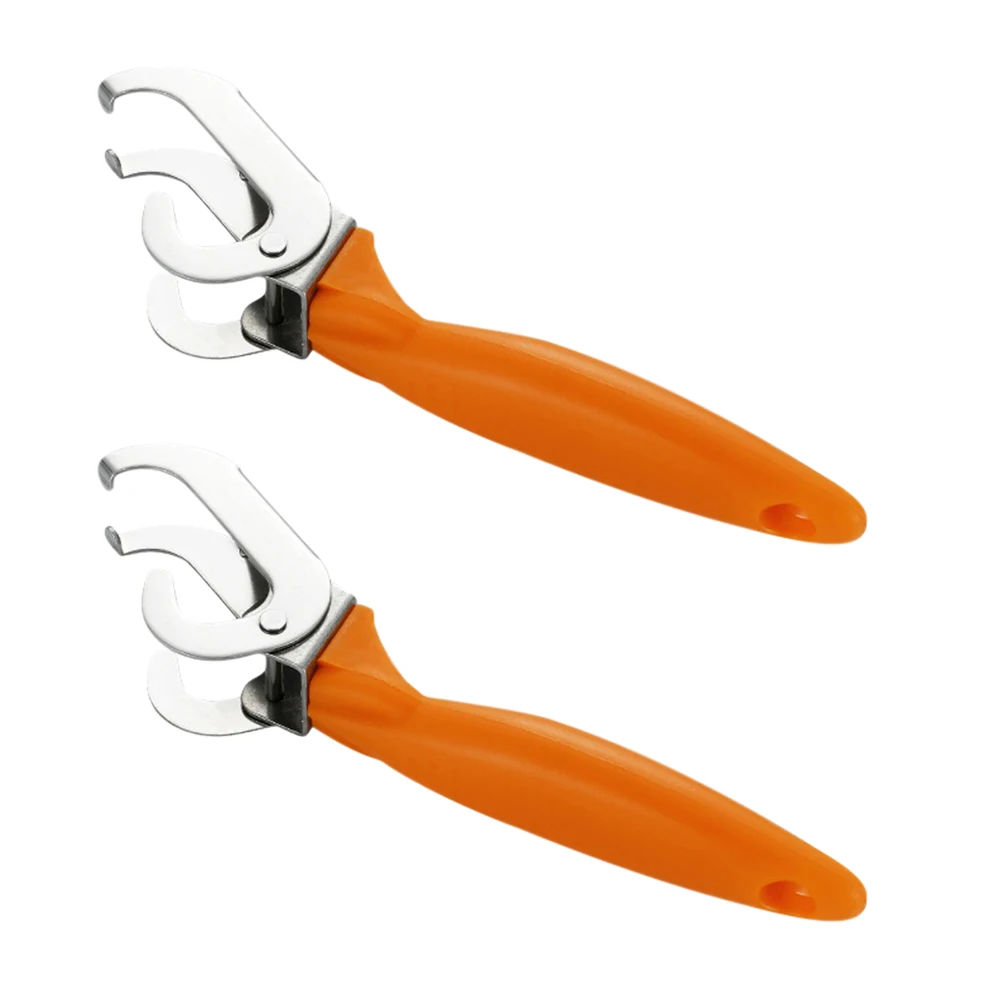 

2Pcs AntiHot Dish Clip Stainless Steel Kitchen Tool Safely Take Hot Bowls Plates Containers Protect Hands Burning Daily Use
