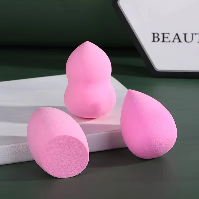 Éponge de beauté portable avec logo personnalisé, sans latex, éponge de maquillage douce, multi-documents, taille voyage, oeufs de beauté, 50 pièces