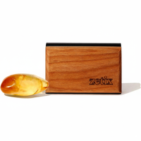 zetix Magnetic Wood Car Air Freshener for Visor, Amber Scent Refillable Odor Neutralizer, Eco-Friendly Essential Oil Blend