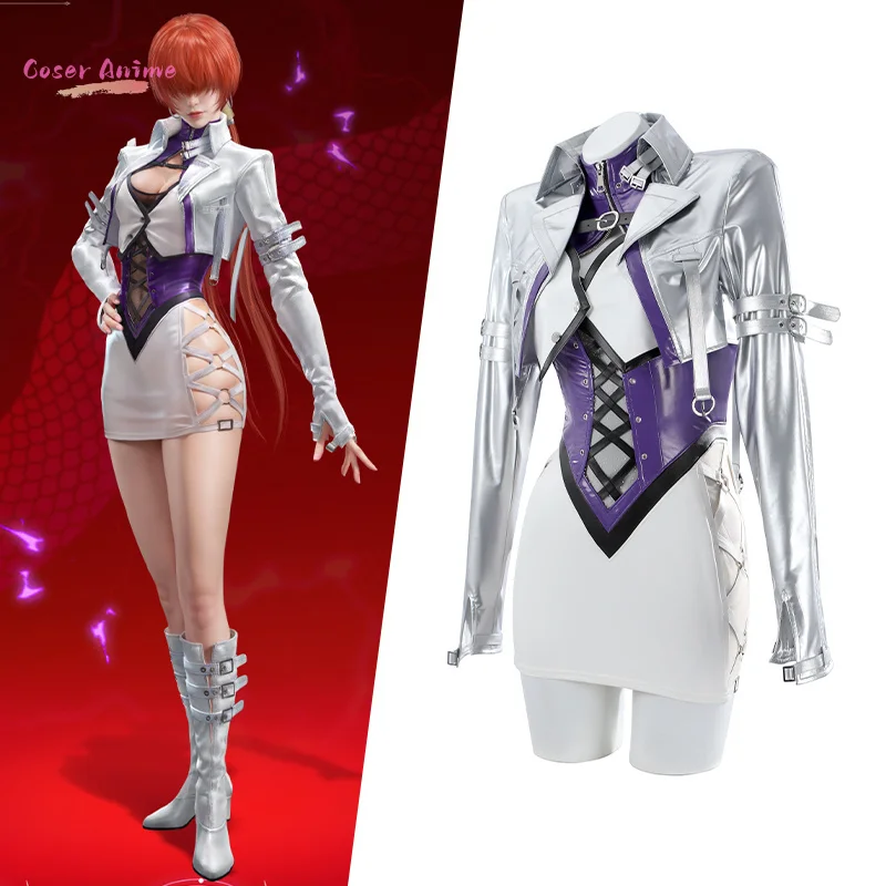 

Coser Game KOF Shermie Cosplay Costume Uniform Halloween Carnival Party Christmas Play Role Clothes Clothing