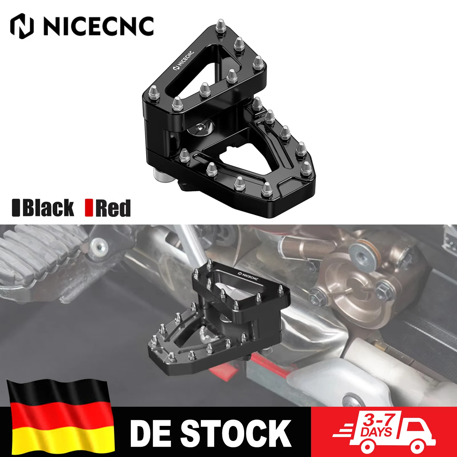 Image of Für Honda 2020-2025 CRF1100L Africa Twin CRF1100L Adventure Sports Bremshebel-Pedalverlängerung CRF1000L Adventure Sports 2016-19