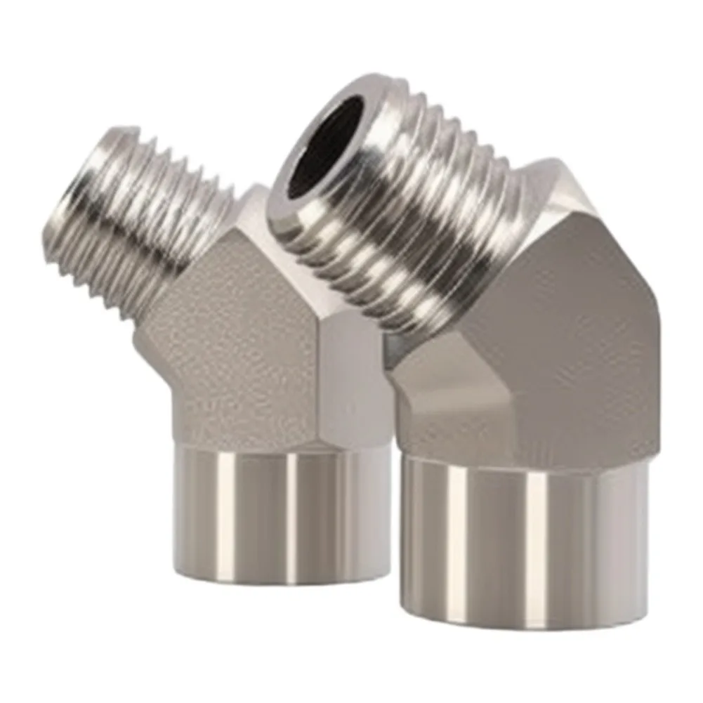 1/2 inch 45 Degree Elbow 304 Stainless Steel with 12 NPT Threads for High Pressure and Temperature Applications
