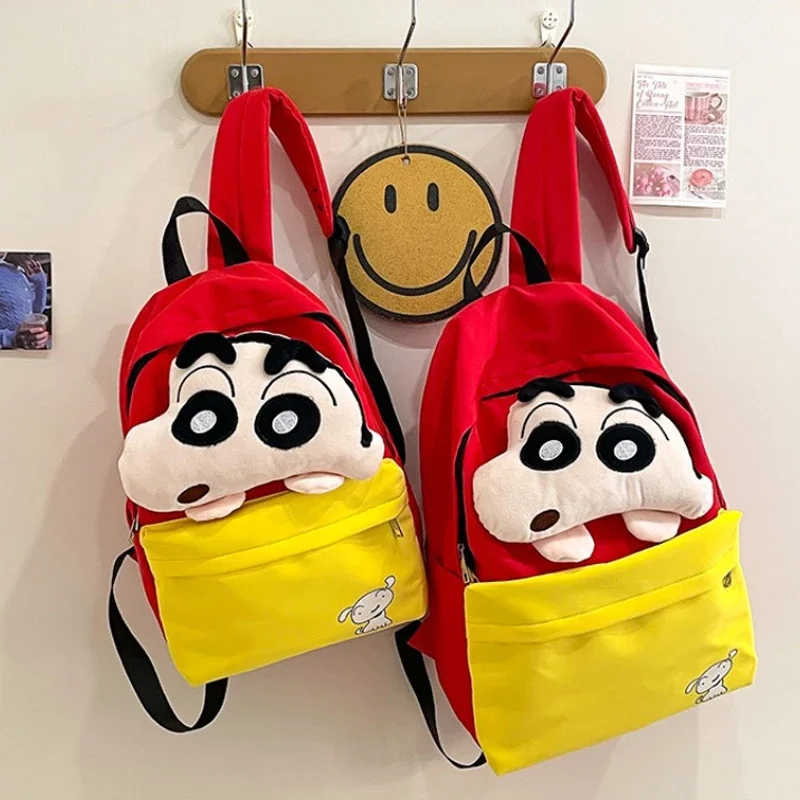 

Kawaii Crayon Shin-chan Backpack Cartoon Doll Cute Anime Peripheral Large Capacity Casual Travel Backpack Storage Bag