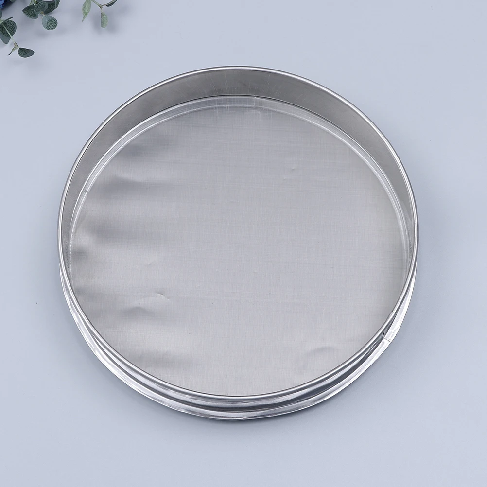 

Stainless Steel Flour Sifter Fine Mesh Kitchen Baking Strainer Round Shape Flour Mesh Filter Baking Tool Handheld Sifter