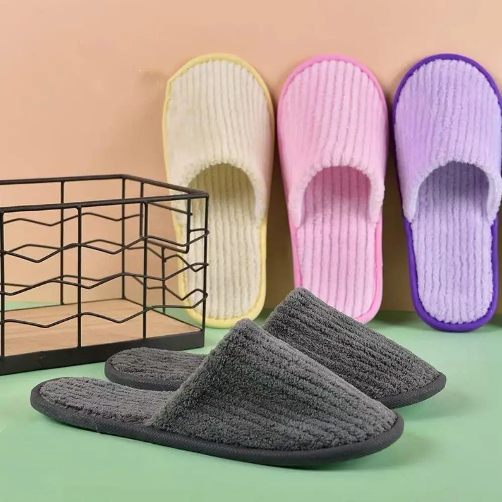 1 زوج مغلق تو عدم الانزلاق فندق النعال عالية الجودة فندق نعال حمام المتاح تنفس المحمولة عدم الانزلاق النعال