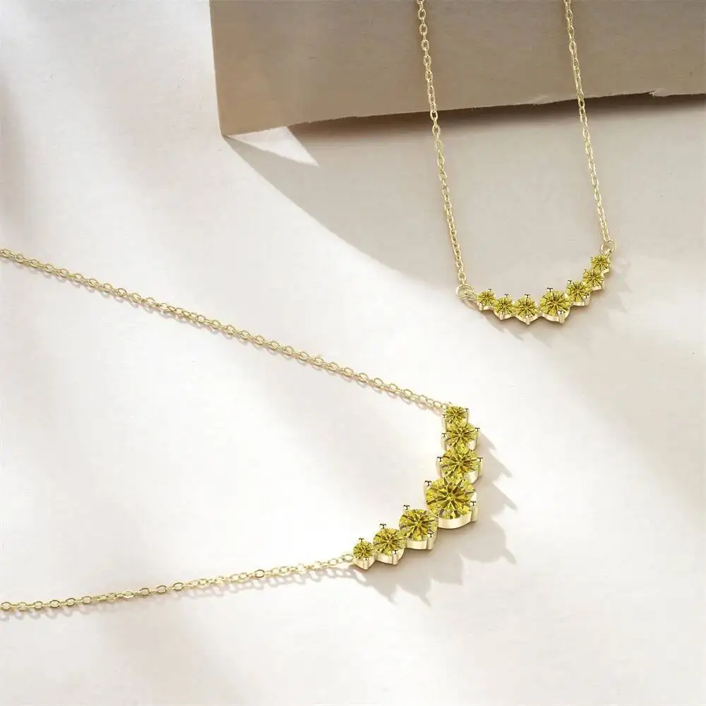 

Кулон-подвеска из муассанита 1.7, 2.8, 5 карат для женщин, серебро 925 пробы, свадебные украшения, с сертификатом GRA