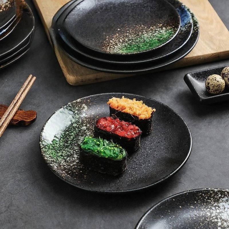 Japanese Plates Household Porcelain Plate Creative Steak Dinner Plate Vegetable Plate Household Online Sred Plates Fruit Dim Sum
