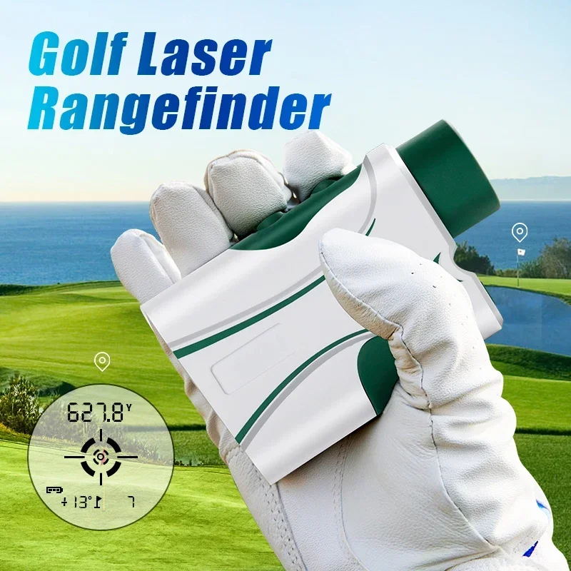 R-Series Highly Transparent LCD 600M/1000M Laser Rangefinder Slope, Flagpole Lock Vibration for Golf, Surveying, Hunting