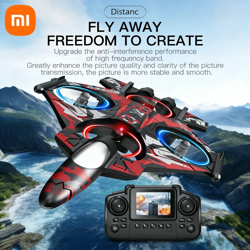 Xiaomi YL86 Avion RC avec caméra, hélicoptère, trois vitesses de commutation, vol à 360 degrés ° Drone RC Fighter Hover à Hauteur Fixe