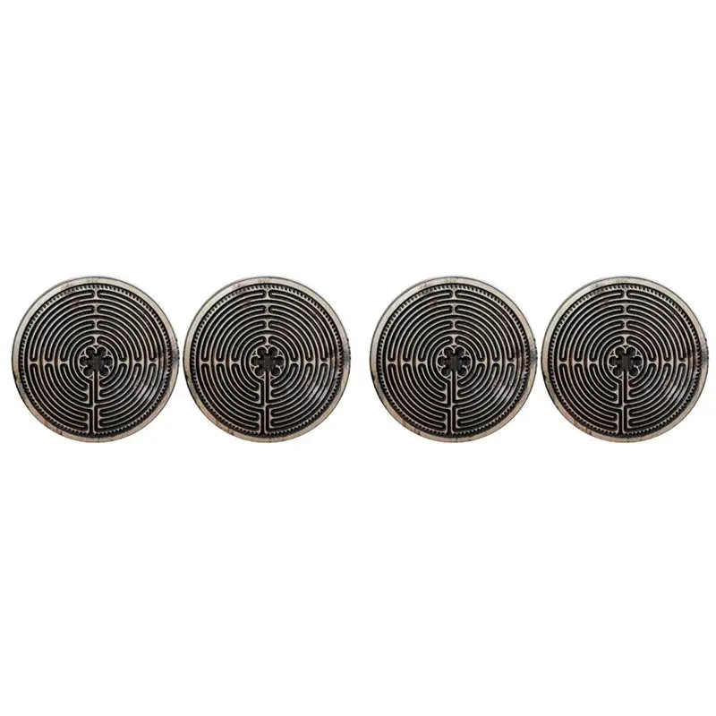 

AS60-4PCS Meditation Finger Labyrinth Meditation-Relaxation And Decompression Wooden Finger Labyrinth Finger Labyrinth Tool