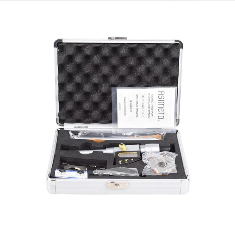 Germany ASIMETO Digital Three-jaw Inner Diameter Micrometer12-150mm Three-point Internal Measurement Aperture Hole