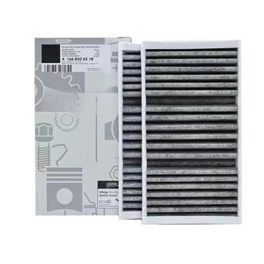 

OEM 1668300318 1668307201 For Mercedes Benz GL-Class X166 1 set New Cabin Air Filter For GL ML W166 GLE GLS