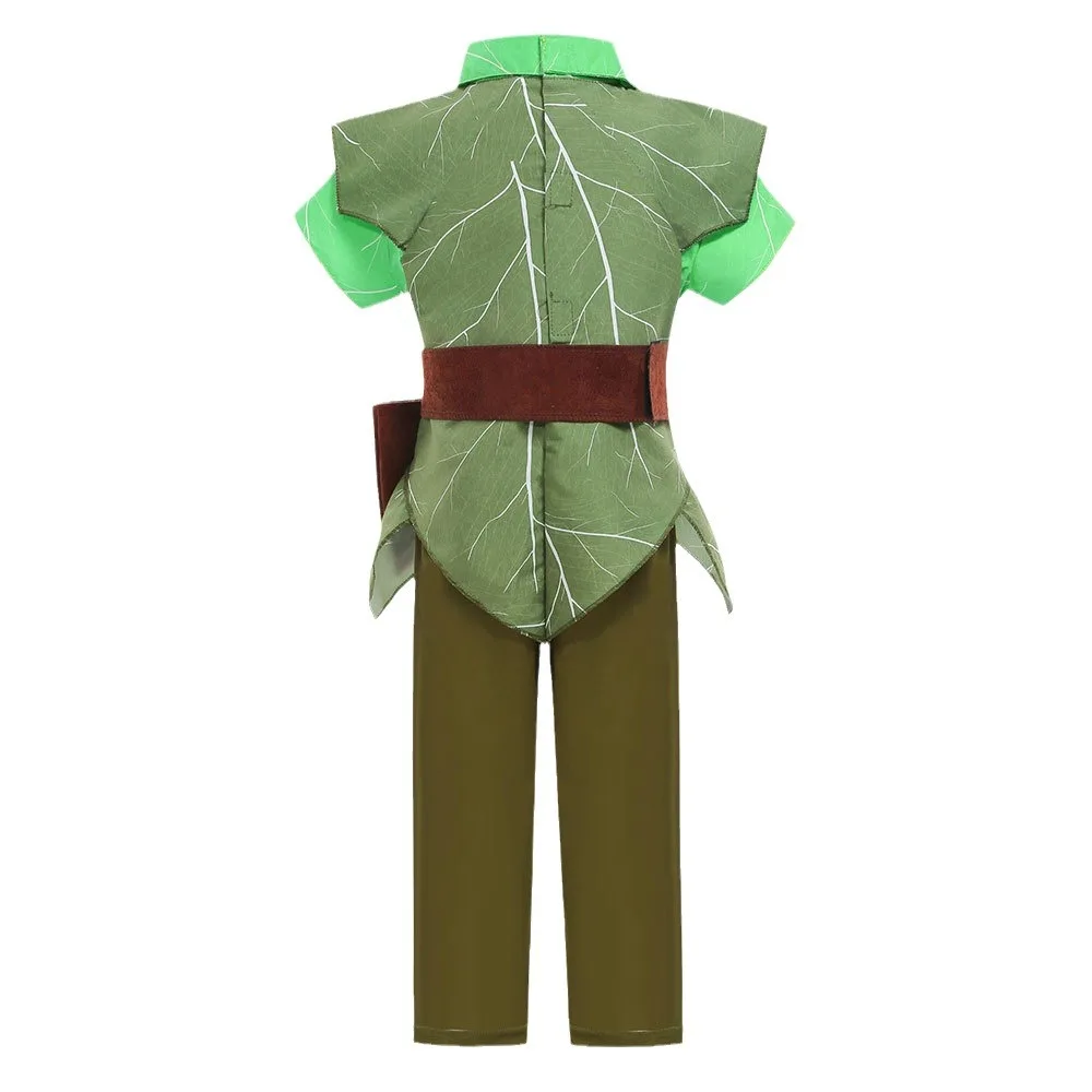 Halloween-Kostüm für Jungen, Peter Pan Peter Pan, grünes Elfen-Cosplay-Bühnenkostüm