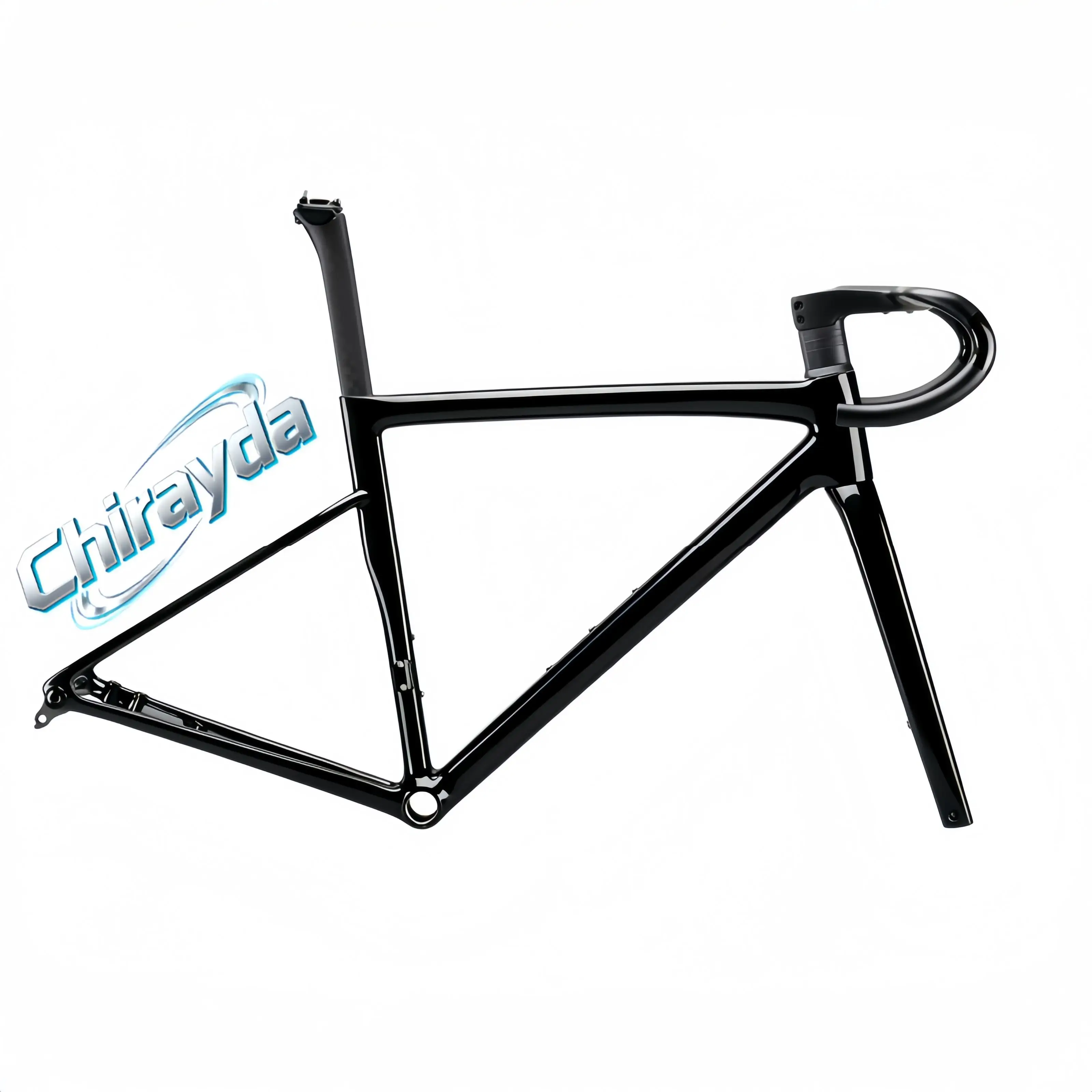 2026 CHIRAYDA Disc Brake Road Bicycle Frame Internal Cable Routing Sizes 44/49/52/54/56/58cm Made in Mainland China