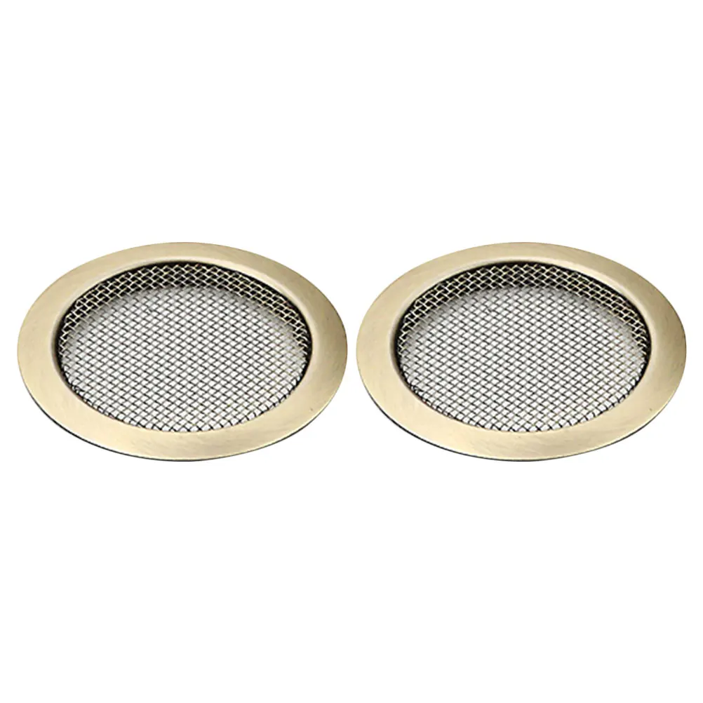 

2 Pcs Resonator Guitar Hole Covers Acoustic Soundhole Small Parts Accessories Copper Finish Enhance Appearance