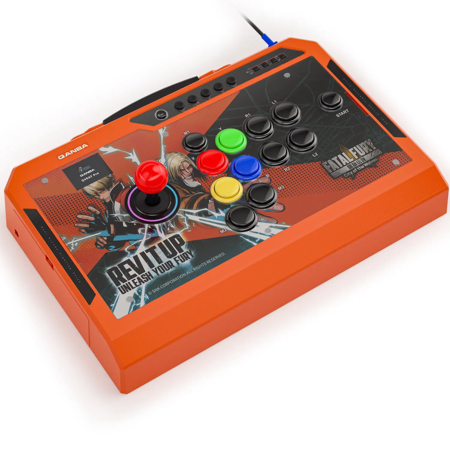QANBA/Boxmaster Q4Pro 8K Smart Arcade Joystick Wired/Wireless 2.4G Bluetooth Tri-mode 11-Key Custom Mapping Supports PC/Mac/Andr