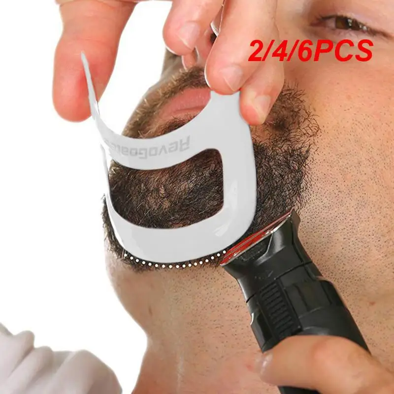 2/4/6PCS Mustache Versatile Salon Innovative Easy Beard Styling Unique Symmetric Cut Convenient Beard Styling Easy-to-use