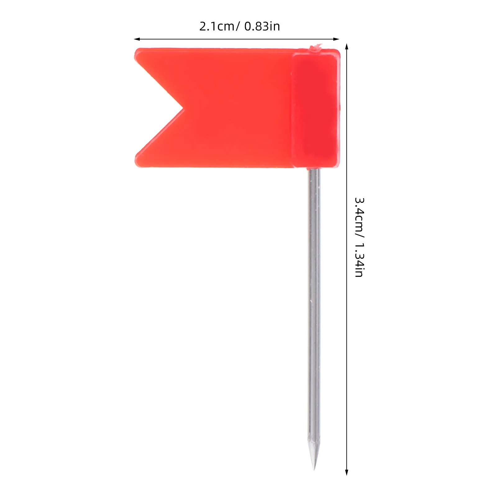 50 pièces punaises drapeau rouge punaises en fer punaises de marquage de carte pour planche de liège bureau école maison petites punaises de dessin