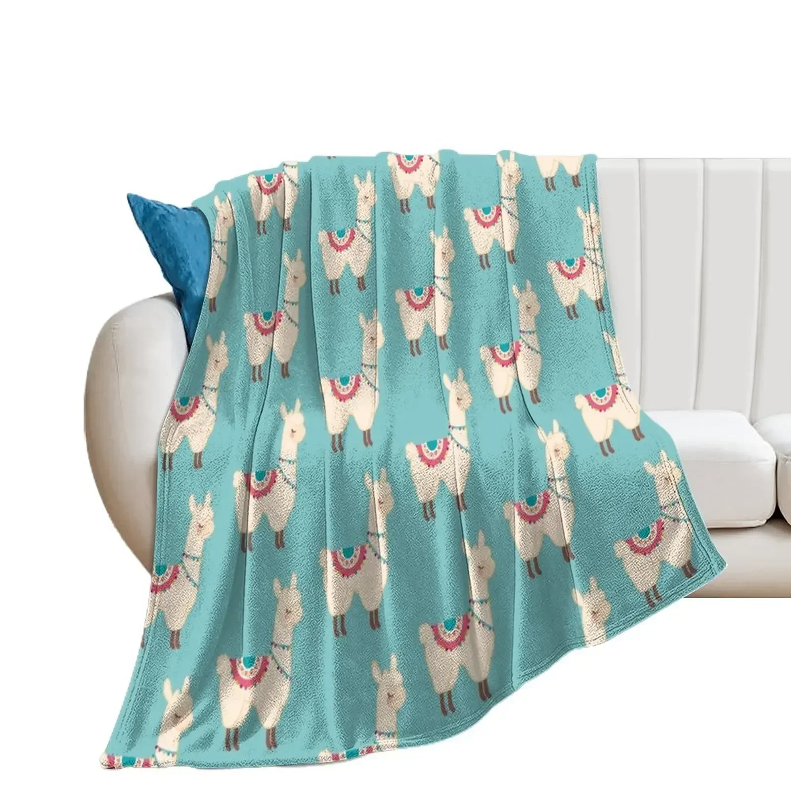 

Llama Throw Blanket Retros Comforter Blankets