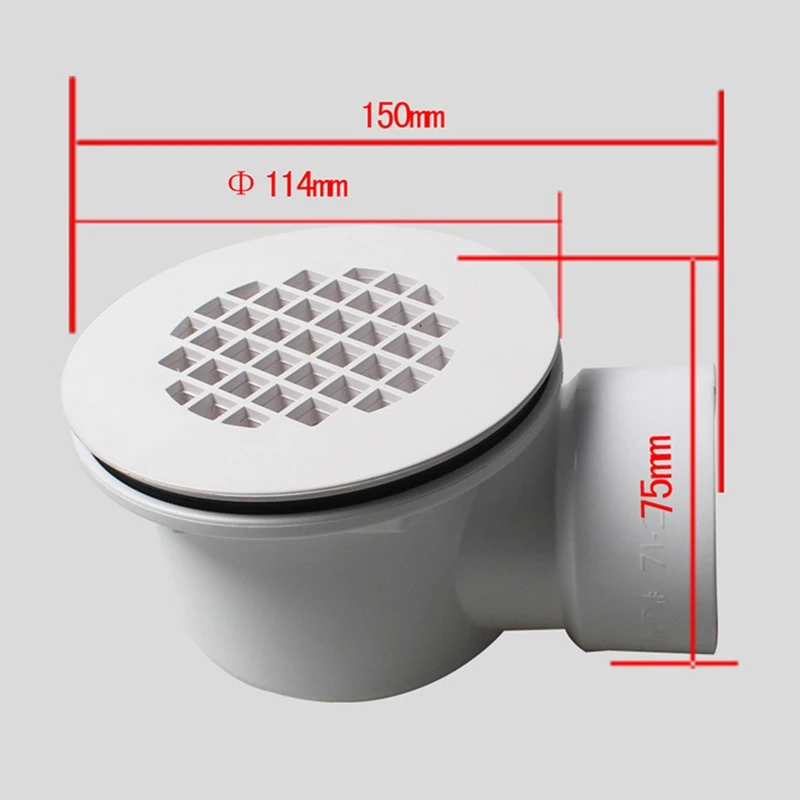 Low Profile Shower Base Drain Side Outlet Shower Drain Side Outlet Drain Assembly