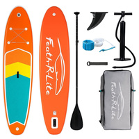 FunWater Stand Up Paddle Board Surfboard Inflatable Stand Up Paddling Surf Board Max Load 12-15 PSI Pressure 165kg 335*84*15cm