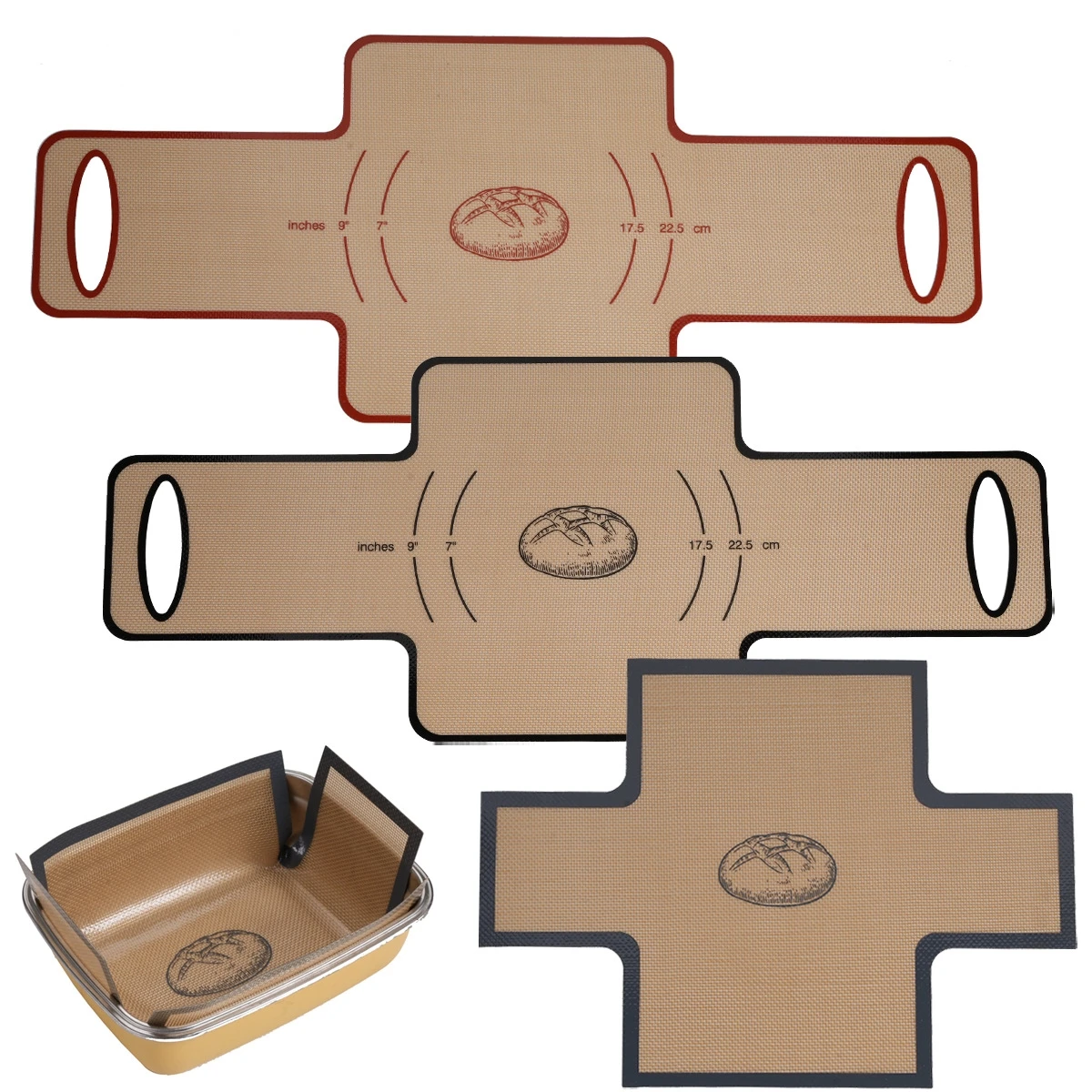 Bread Loaf Liner Dough Transfer Sling Baking Bread 37*27cm Bakeware Cost-Effective Solution Lightweight Design
