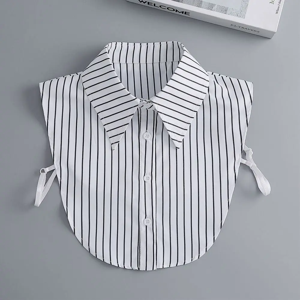 Новый воротник с лацканами, винтажный съемный воротник рубашки для женщин, женская блузка, галстуки для одежды