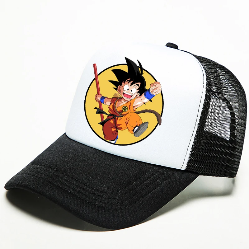 Dragon Ball Son Goku Adult Children Baseball Cap Hip Hop Dome Summer Hat Cartoon Anime Kids Birthday Gifts Adjustable Breathable