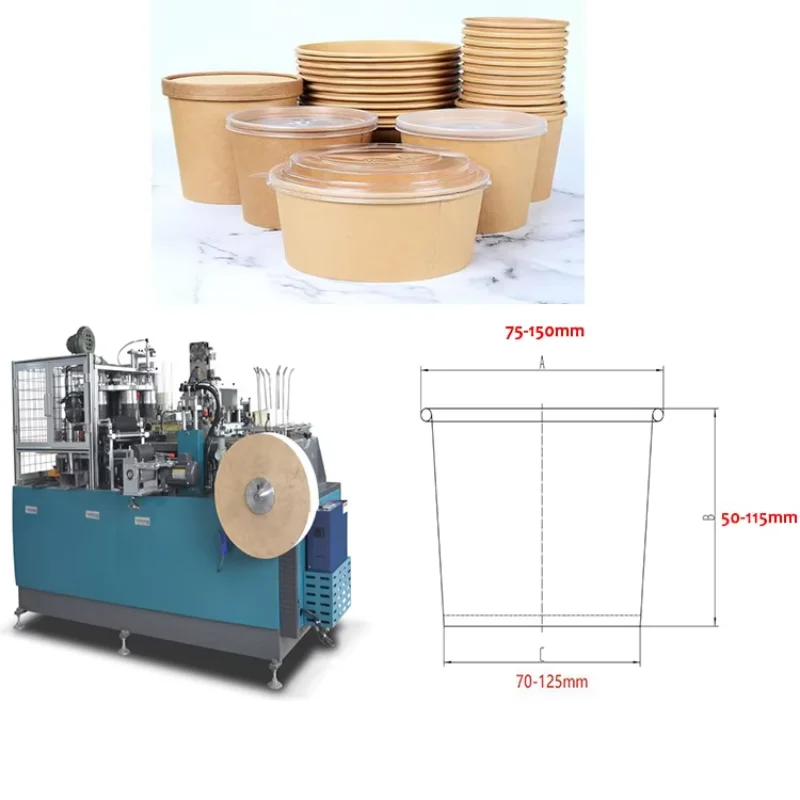 YG High Quality Paper Cup Machine High Speed Fully Automatic Paper Bowl Making Machine Noodle Bowl Forming Machine for Sale