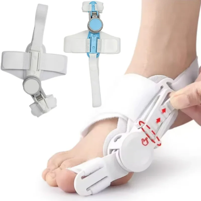 回転式調整可能足指矯正器 男女兼用 外反母趾矯正装具 左足と右足用