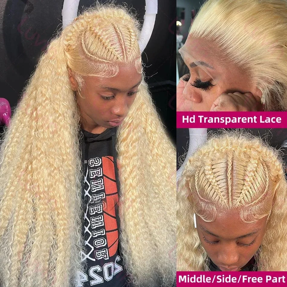 13x4 Curly Blonde 613 Lace Front Wigs 30 Inch 13x6 Hd Lace Frantal Wig Colored Human Hair Women Choice High Density Brazilian