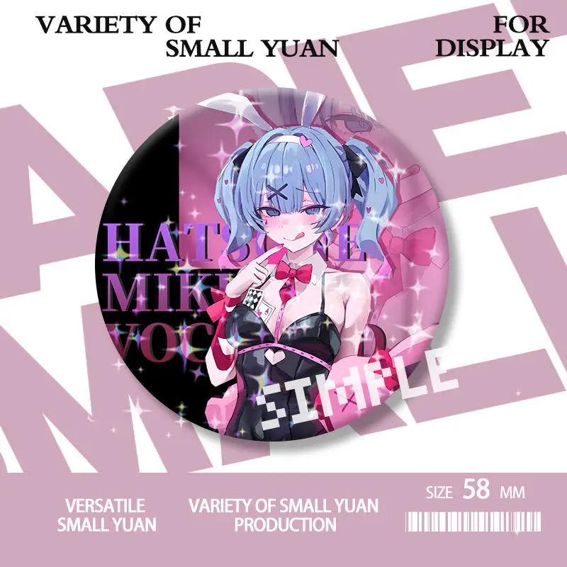 ป้ายโครงการ Diva อะนิเมะอุปกรณ์ต่อพ่วง Originality การ์ตูนกระเป๋าเป้สะพายหลังแขวนตกแต่งเข็มกลัดที่ละเอียดอ่อน