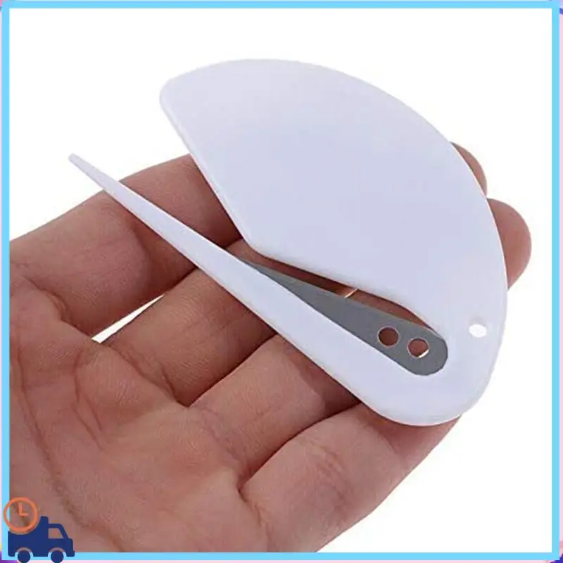 Latest Paper Cutter, Letter Opener, ABS Envelope Cutter, Mail Letter Opener With Bladed Paper Knife, Three Packs, White