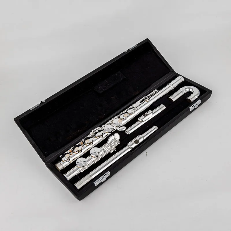 

Sankyo AF301 Alto Flute G Tune 16 Closed Hole Keys Sliver Plated Professional Musical Instrument with case free shipping