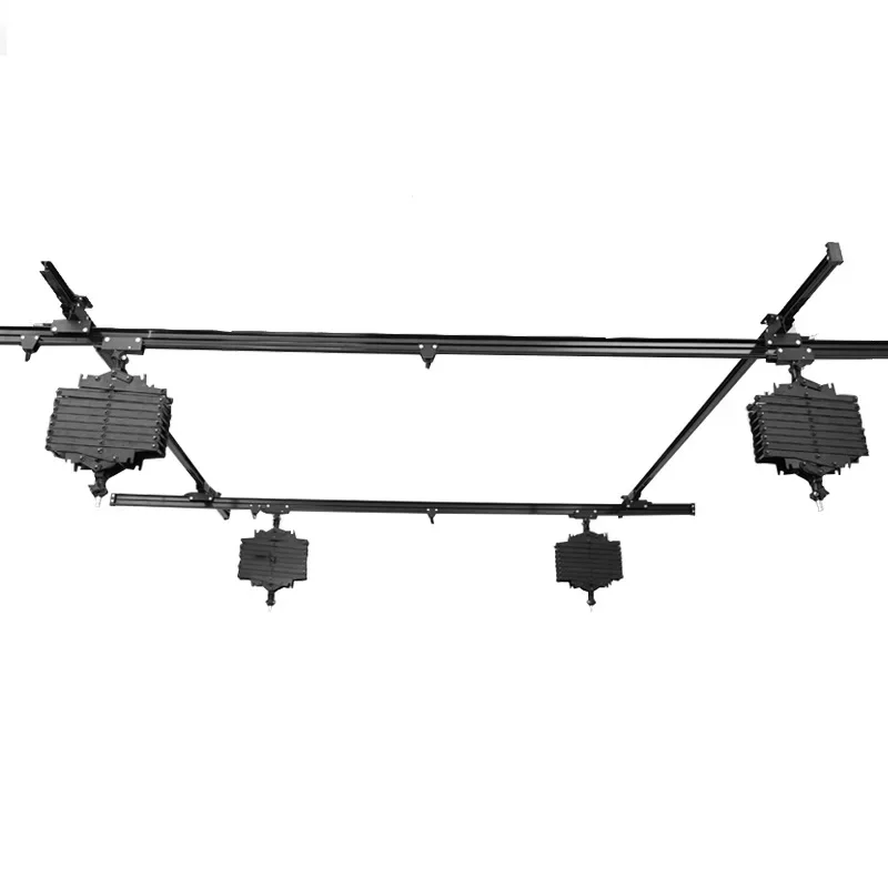 Ceiling rail telescopic boom studio ceiling track studio hoisting lights live stream hoisting slide lights
