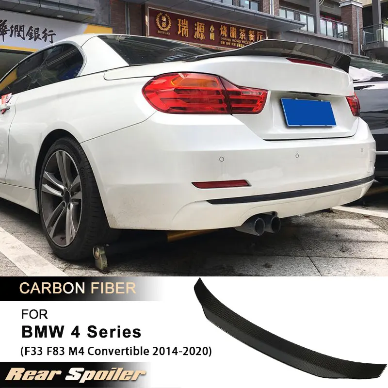 

Car Rear Trunk Spoiler Wings for BMW 4 Series F33 F83 M4 Convertible 2-Door 2014-2020 Rear Spoiler Boot Wing Lip Carbon Fiber