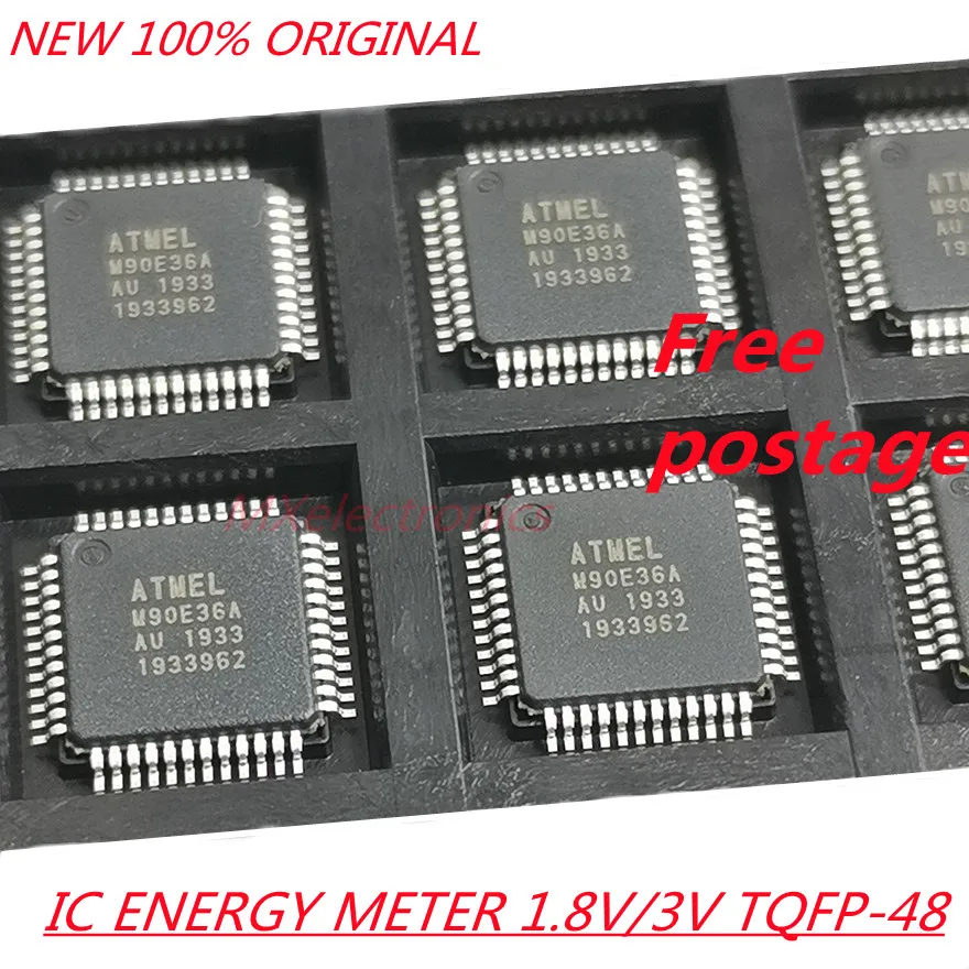 

1 шт. ~ 10 шт./лот, новый 100% ATM90E36A-AU M90E36A оригинал IC ИЗМЕРИТЕЛЬ ЭНЕРГИИ 1,8 В/3 В 48TQFP