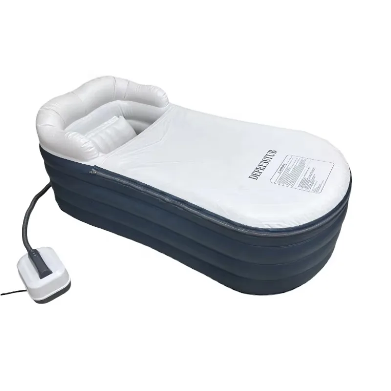 

STLF DEPRESSTUB Underwater Light Inflatable Bathtub With Bubble Mat Spa Machine