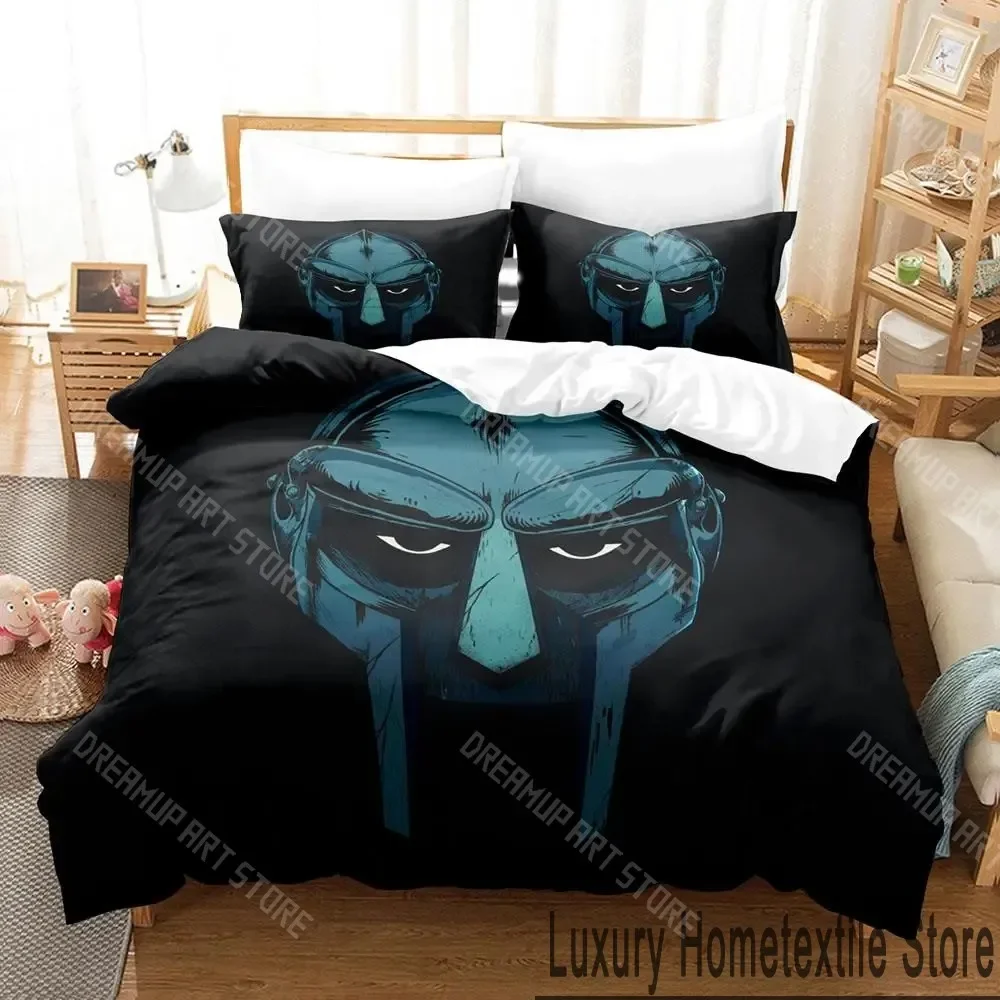 

R.I.P MF DOOM Bedding Set Single Twin Full Queen King Size Bed Set Aldult Kid Bedroom Duvetcover Sets 3D Print bed sheet set