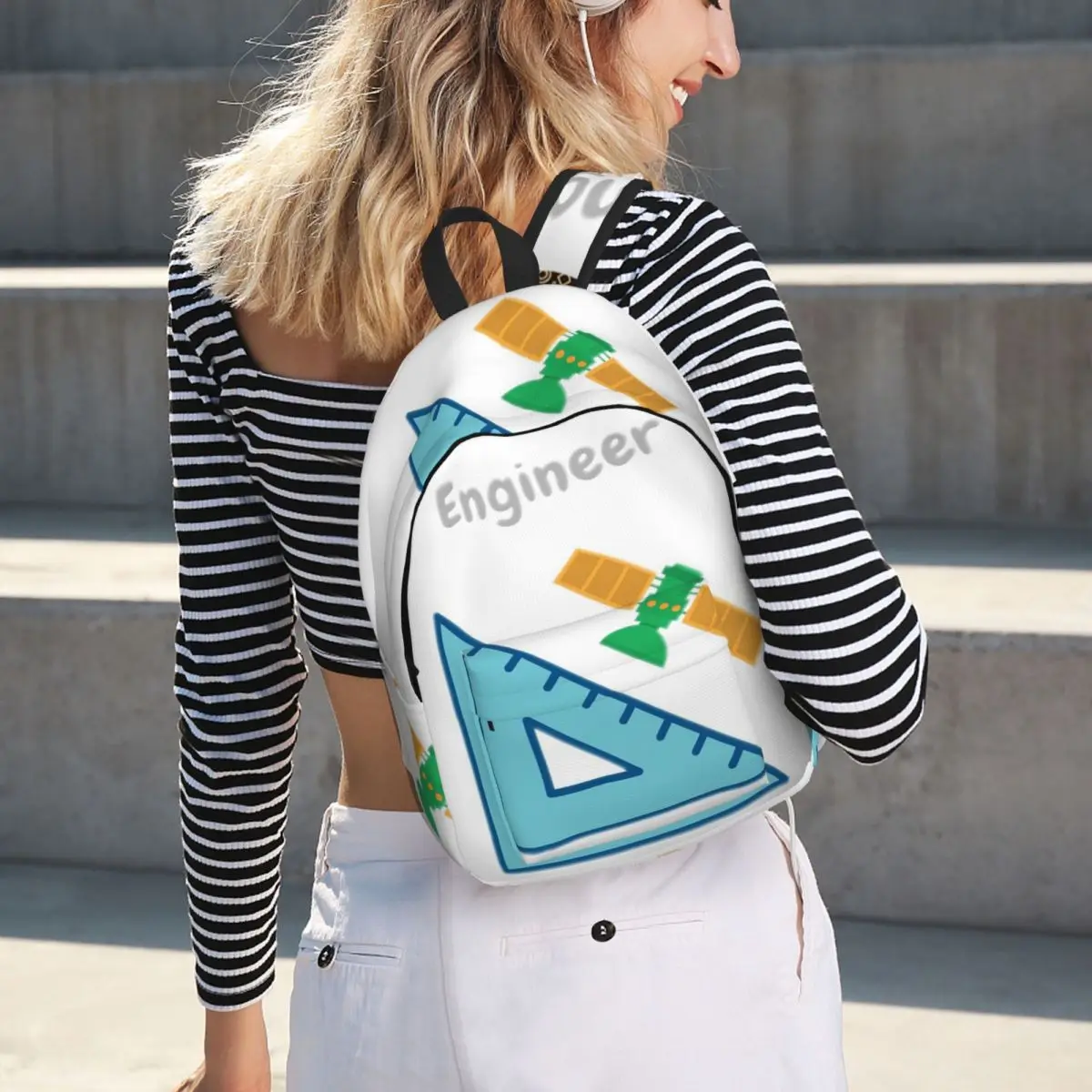 Engineering Apparels Backpack Student Boys Girls BookBag Kids School Bag Computer Shoulder Bags for Men Women