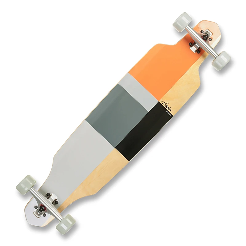 Maple Wood Complete Longboard with Printing 40inch Maple Longboard Basic Cruiser