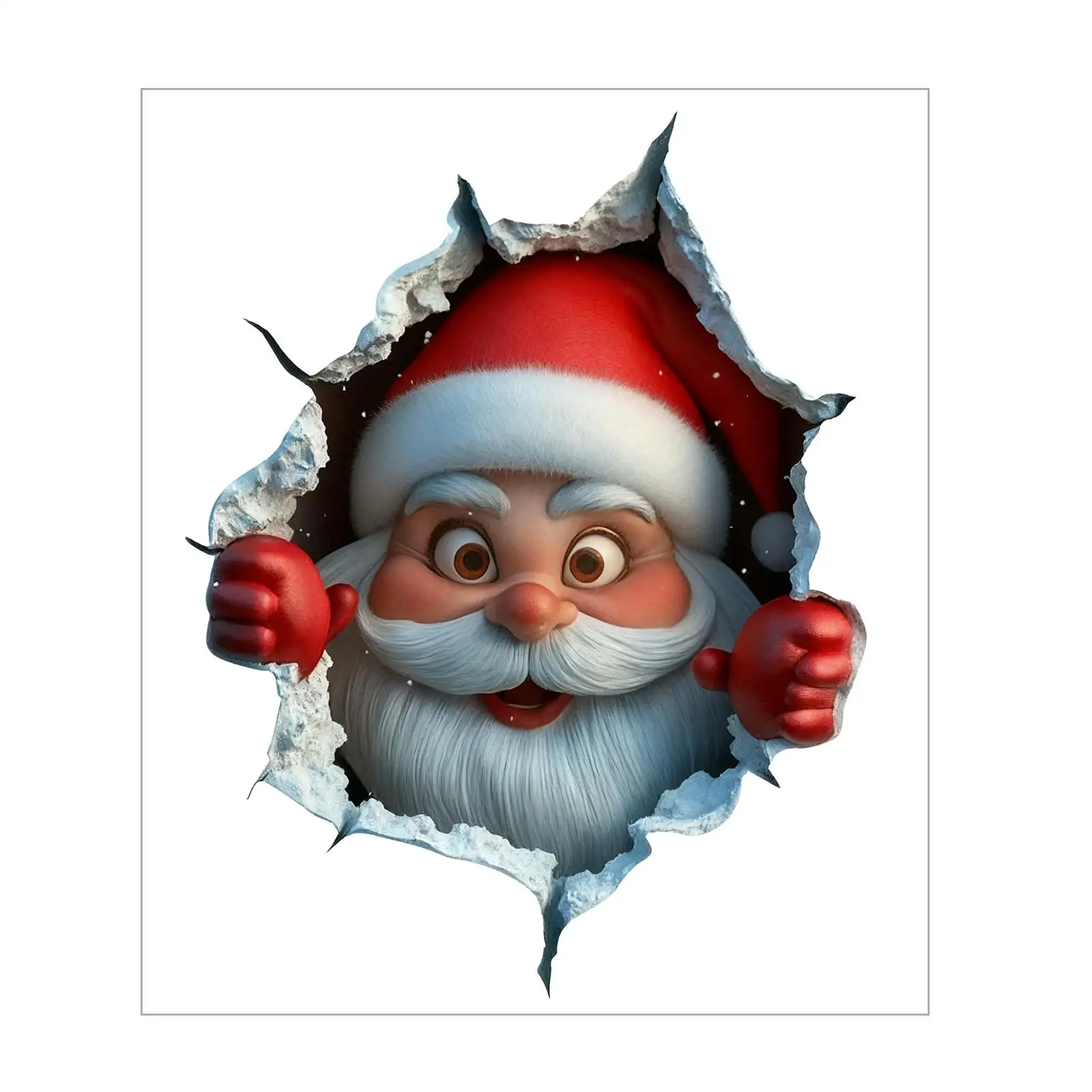 Christmas Removable Wall Decals Santa Removable Reindeer Decoration Christmas Wall Decorations For Winter School Class Room