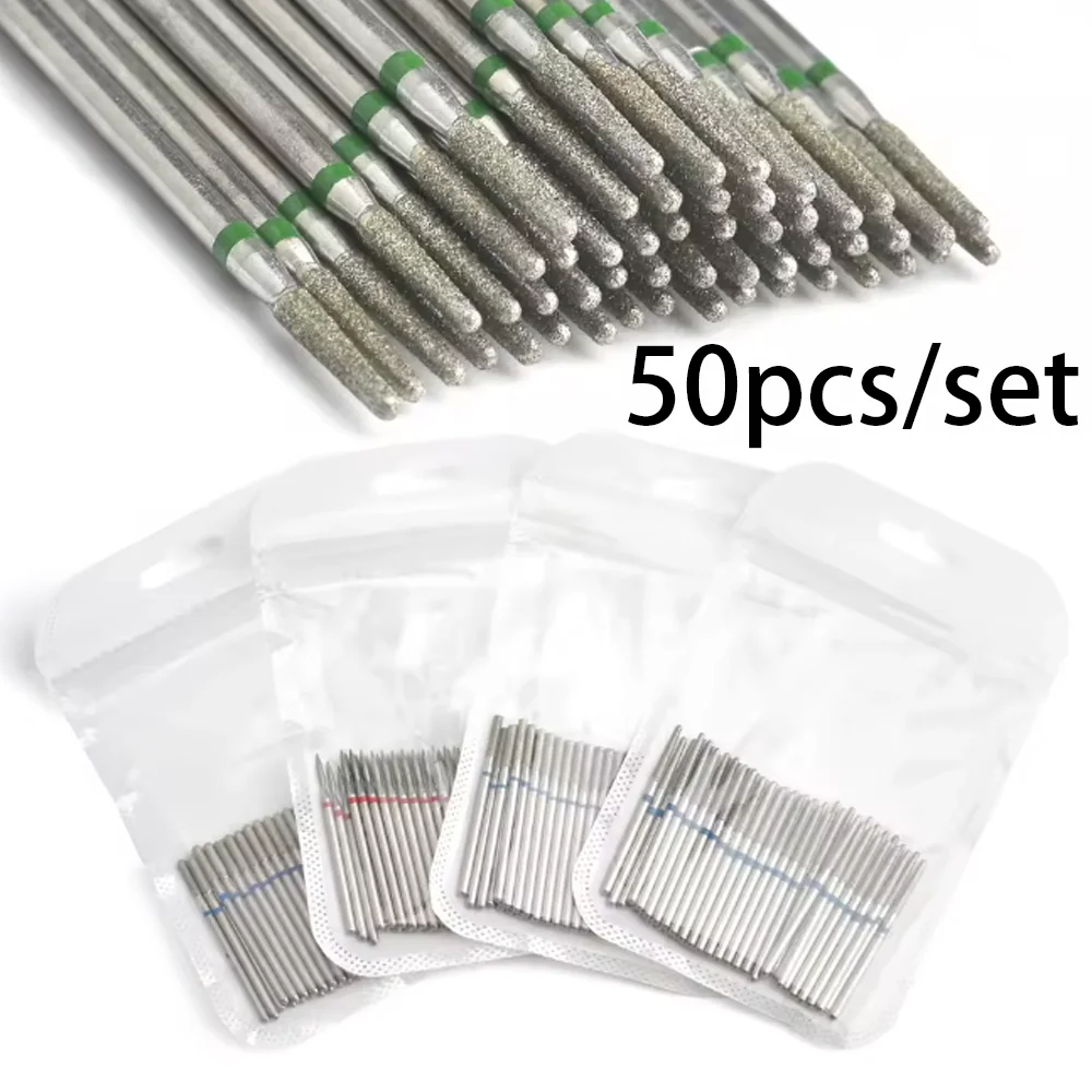 50 قطعة/المجموعة مسمار لقمة ثقب الماس قاطعة المطحنة نصائح للكهرباء مسمار الحفر آلة مزيل إهاب البولندية الجلد الميت إزالة