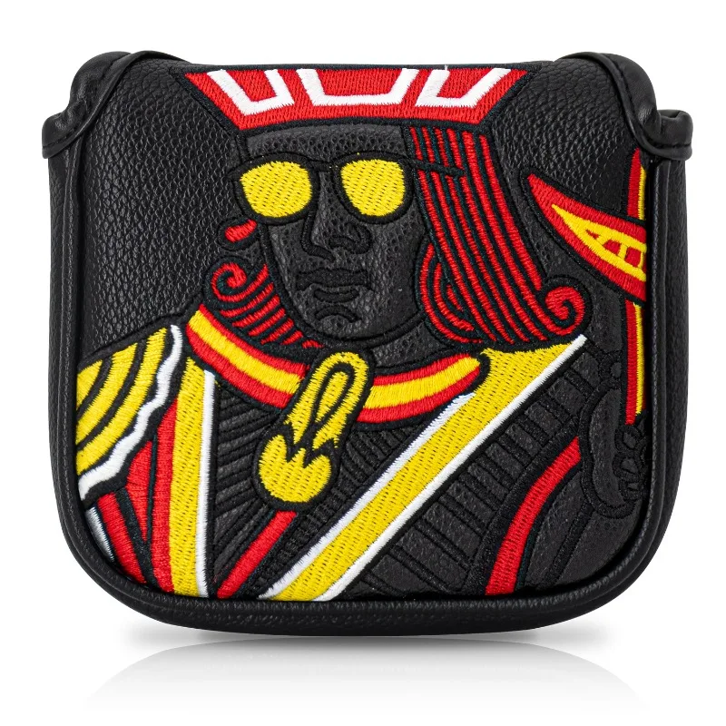 Яркий чехол для головы для гольфа в покерном стиле, аксессуары для гольфа, пыленепроницаемый и прочный материал, обеспечивающий лучшую защиту.