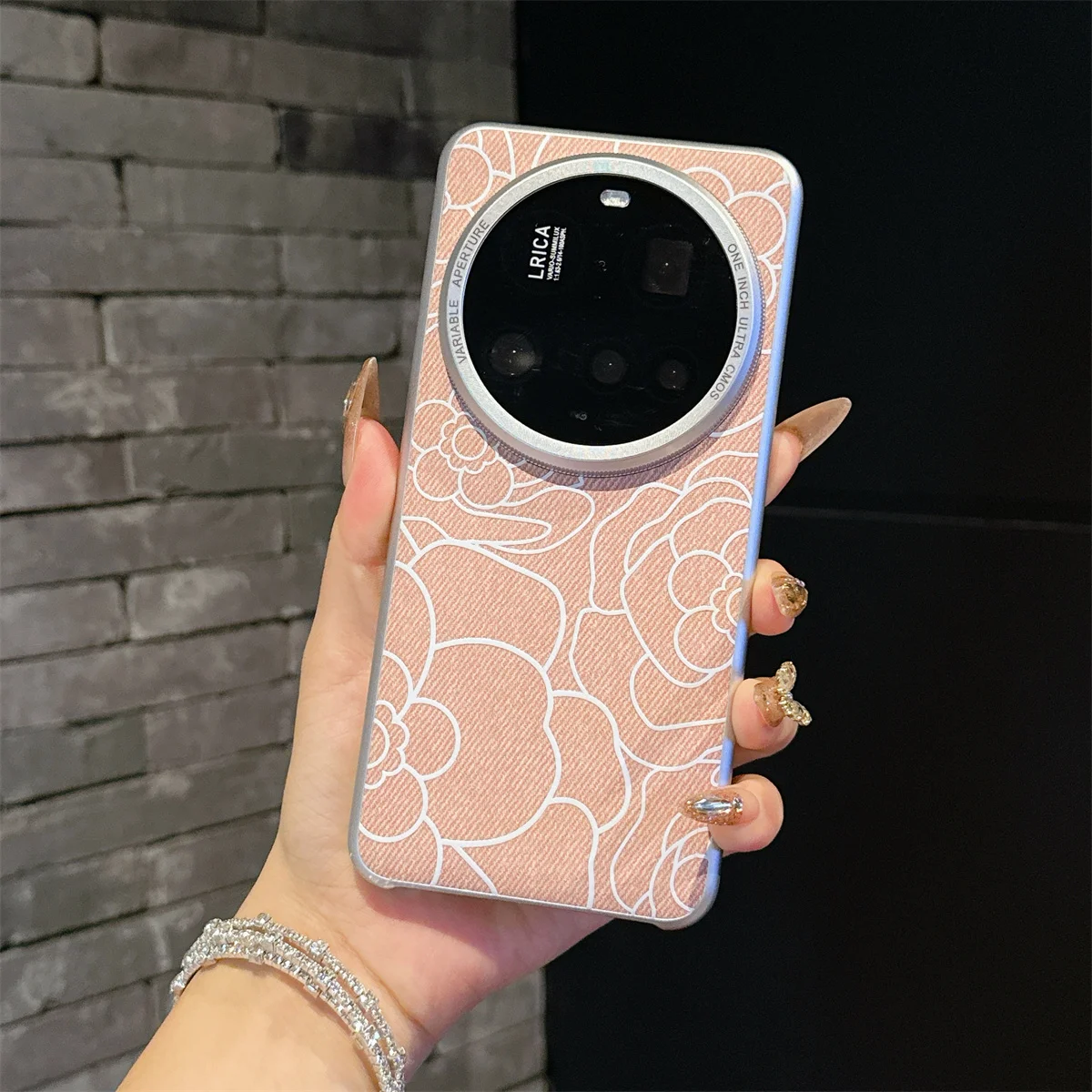 

For Xiaomi 15 Pro 14 13 Ultra Protection Camellia Flower Texture Magsafe Protector Mobile Phone Case Plastic Cover