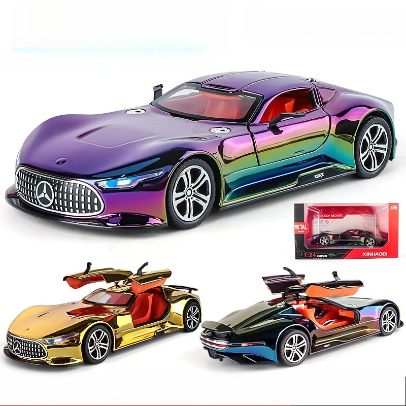 

Масштабная модель спортивного автомобиля Vision-GT Gull Wing Door 1:24, литая, с гальваническим покрытием, коллекционная, сувенирная, игрушечная машинка