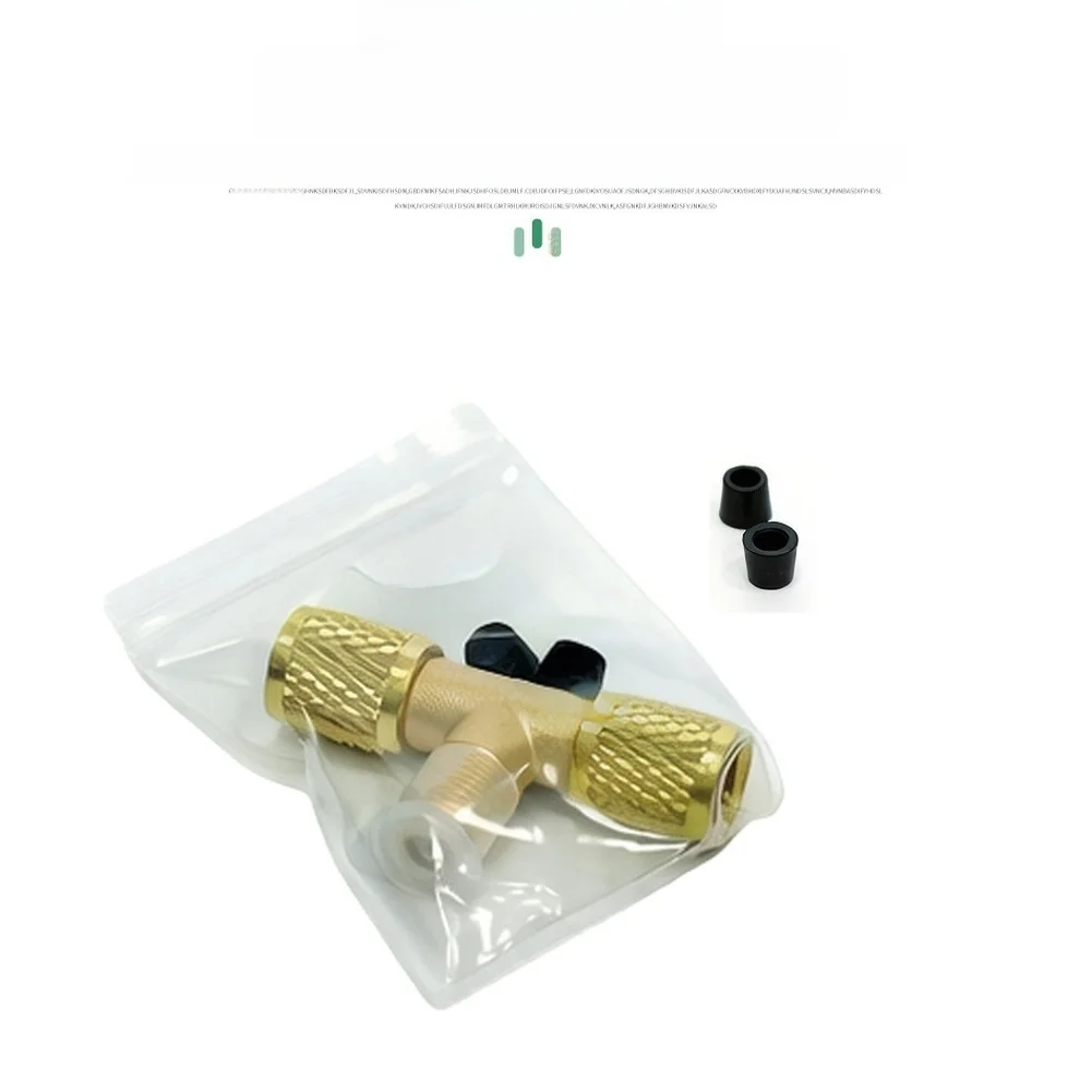 Copper-Built For Vacuum Gauge Tee Connector 1/4 UNF Thread for For Vacuum Pump Linkage and High Pressure Stability