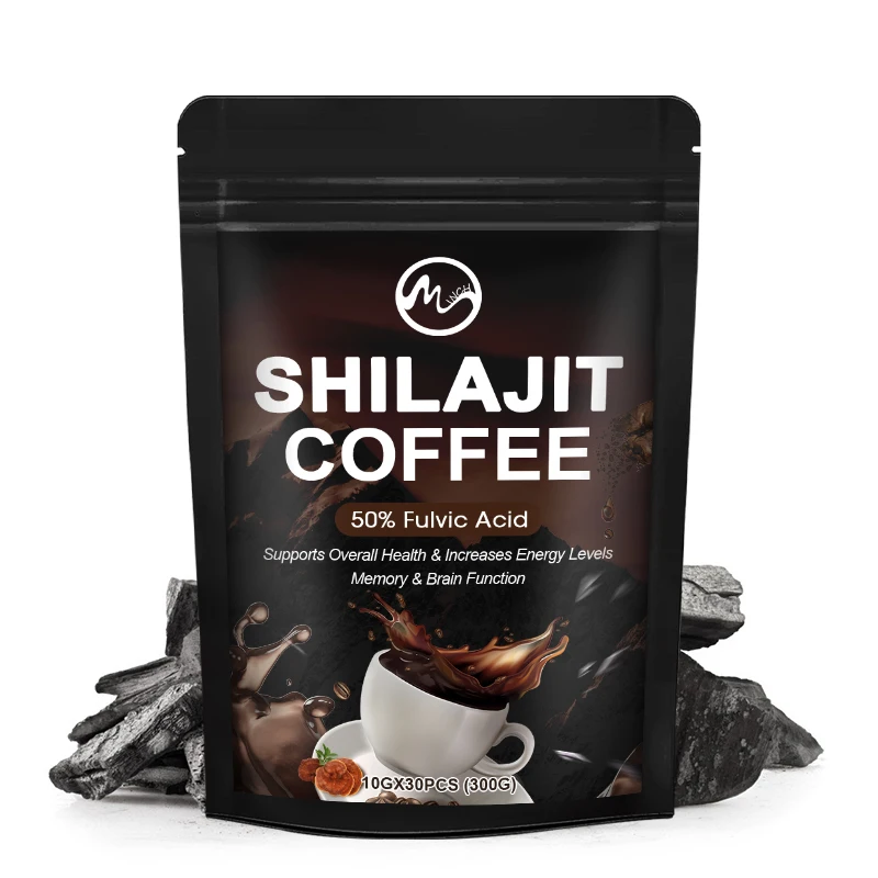 Minch Shilajit Coffee 100% High Purity Mineral Supplements with 85+Trace Minerals Enhance Men Performance Energy and Endurance