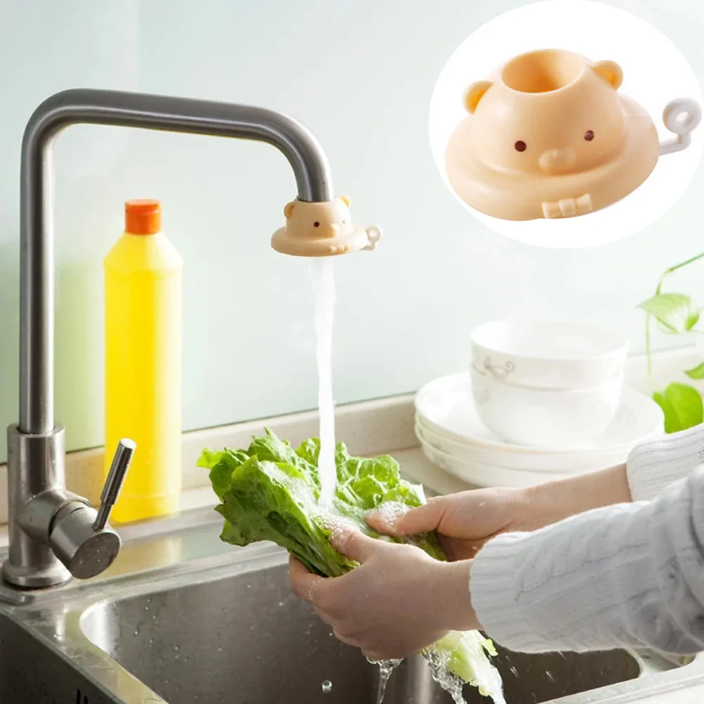 Cartoon kitchen Faucet extender Filter Home silicone Anti-Splash Saving Water Tap Nozzle Bubbler for child safety protection