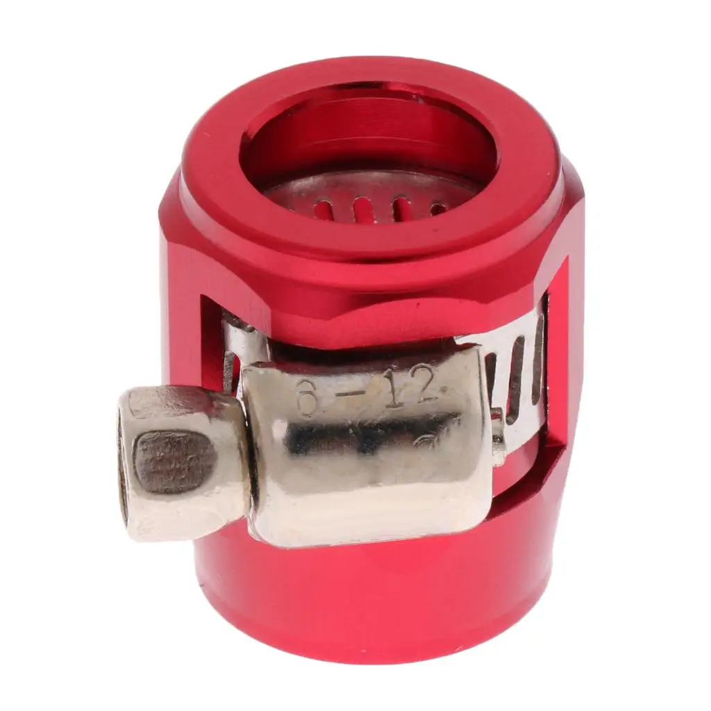 

Reusable AN6 Fuel Oil Water Pipe Clamp Clip Hose End Finisher Tube Holder for Auto Car Fluid Line
